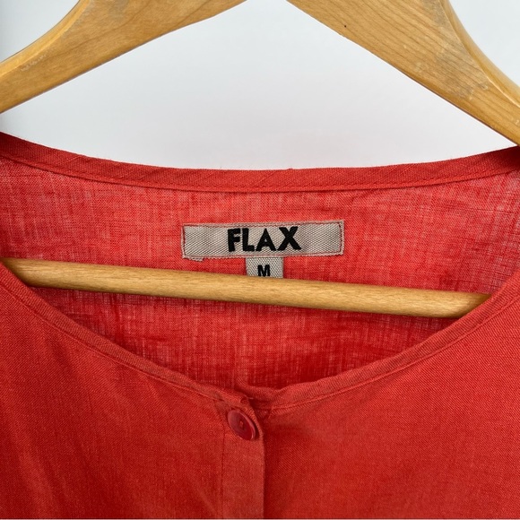 Flax Red Button Down Shirt - Picture 4 of 10